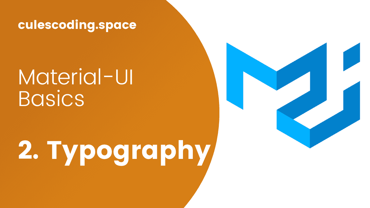 Typography is Material-UI component to present your design and content as clearly and efficiently as possible.